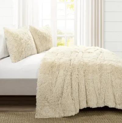 Emma Faux Fur Oversized Comforter 2-Pc Set