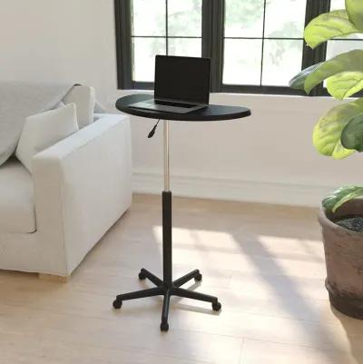 Flash Furniture Eve Black Sit to Stand Mobile Laptop Computer Desk