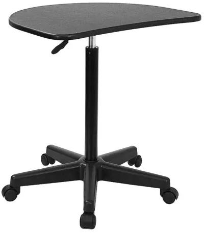 Flash Furniture Eve Black Sit to Stand Mobile Laptop Computer Desk