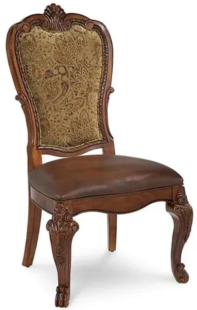 Old World Upholstered Back Side Chair