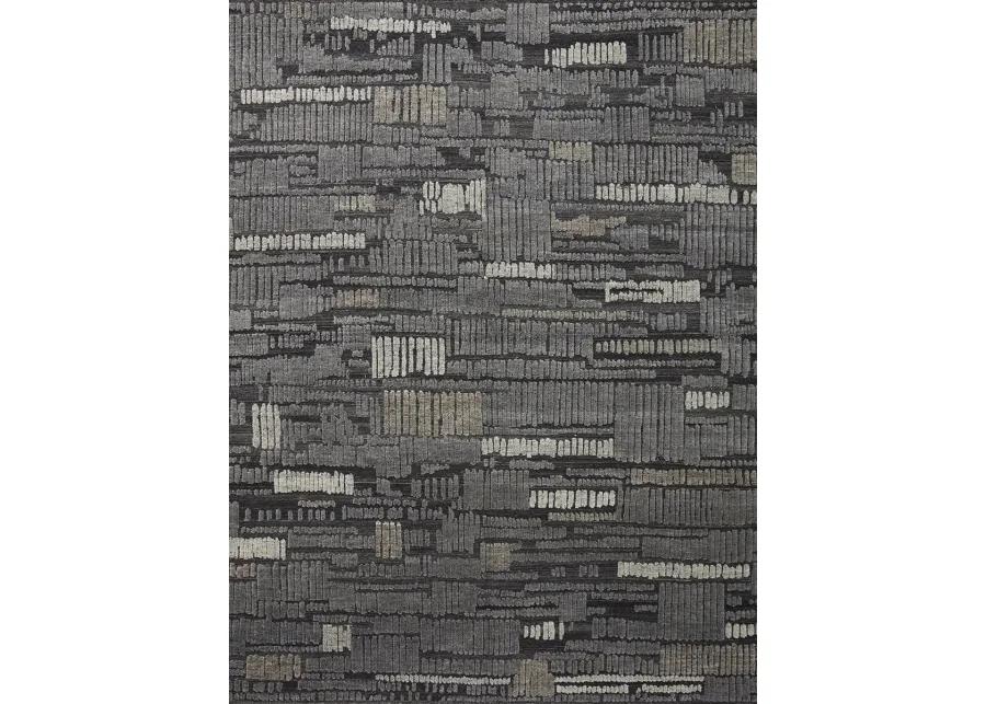 Naomi NAO04 Charcoal/Granite 2' x 3' Rug