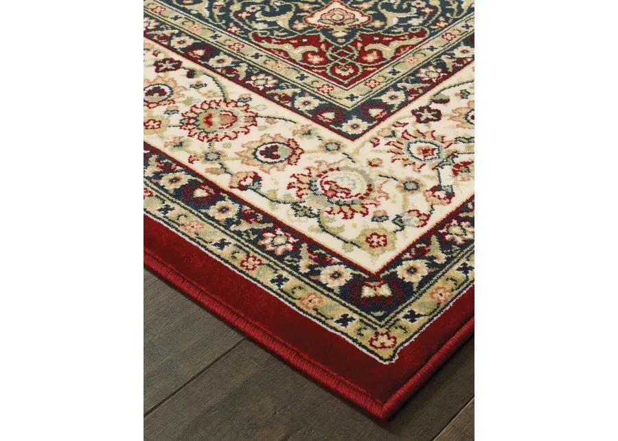 Kashan 7'10" x 10'10" Red Rug