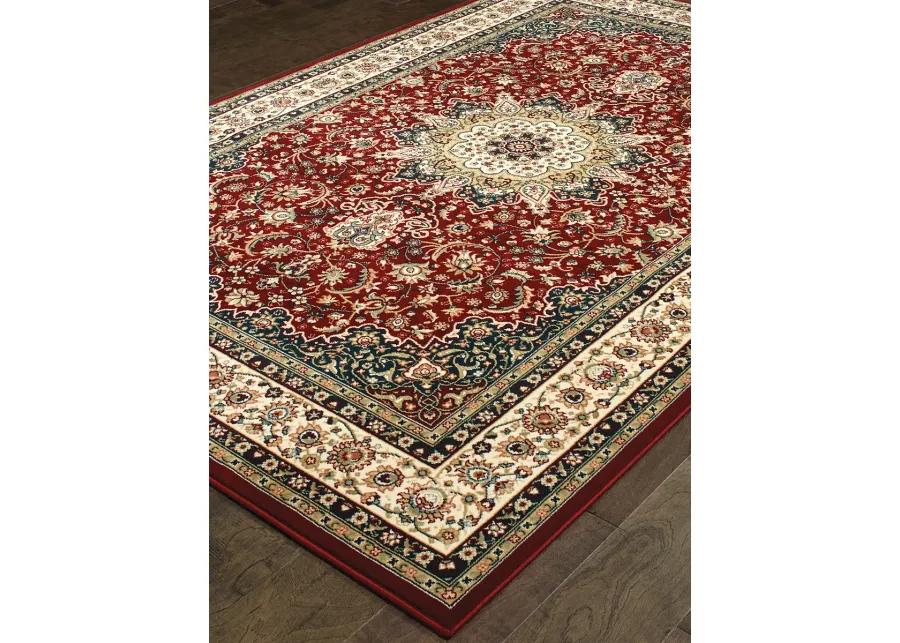 Kashan 7'10" x 10'10" Red Rug