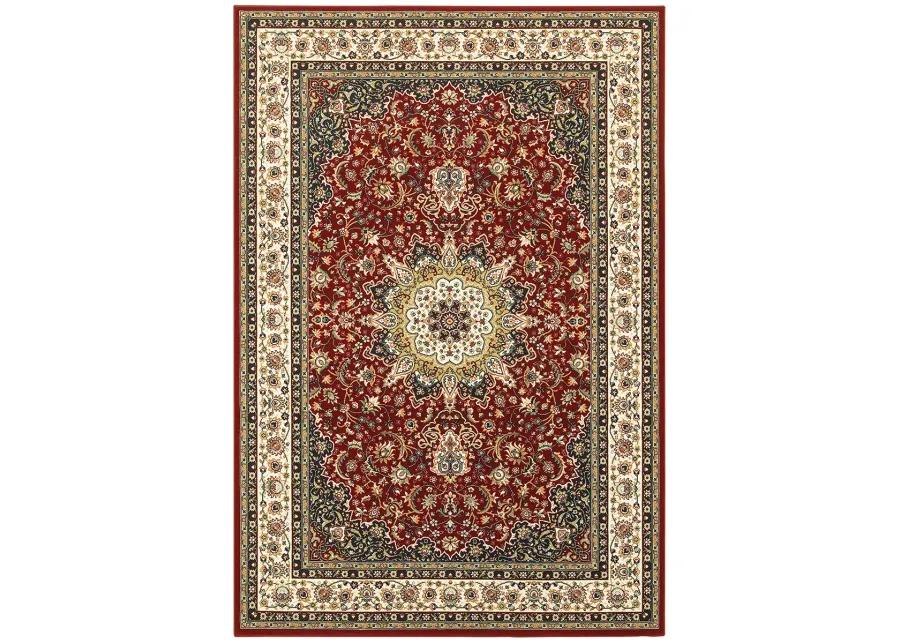 Kashan 7'10" x 10'10" Red Rug