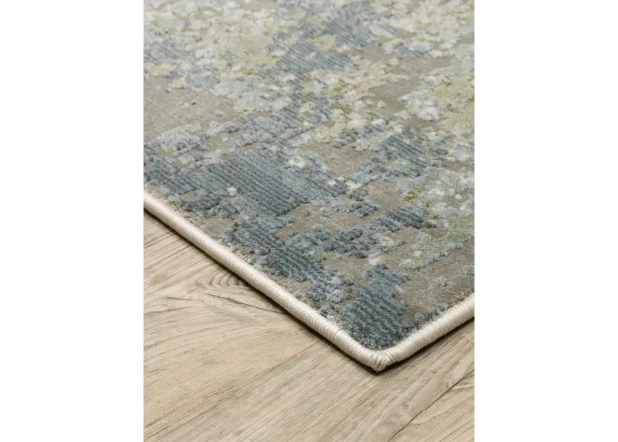 Caravan 6'7" x 9'6" Blue Rug