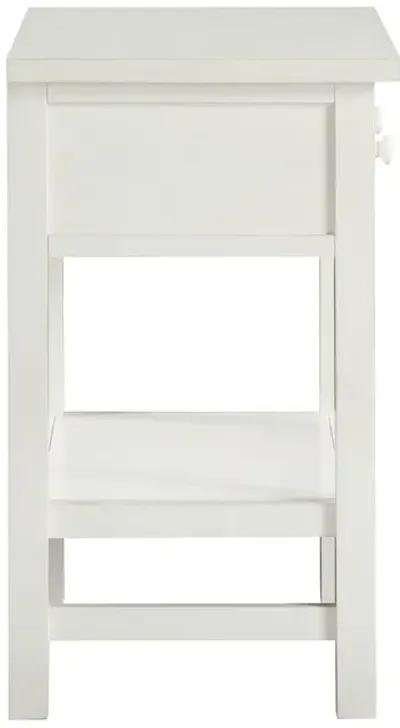 Comfort Pointe Franklen 1-drawer Storage Nightstand - Antique White