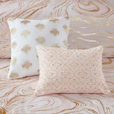 Gracie Mills Gilmore Metallic Printed Comforter Set