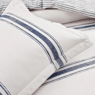 Farmhouse Stripe Reversible Cotton Comforter 2-Pc Set