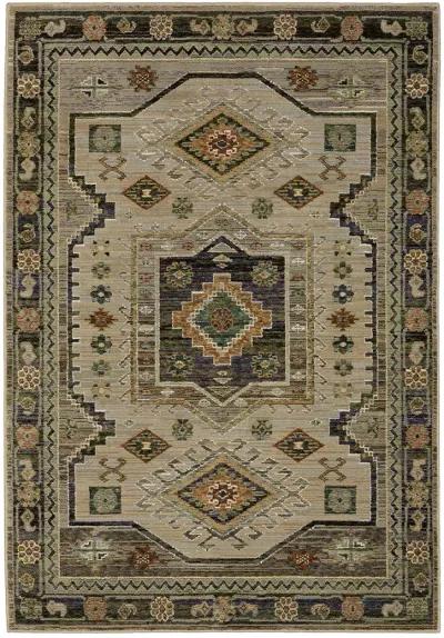 Andorra 5'3" x 7'3" Green Rug