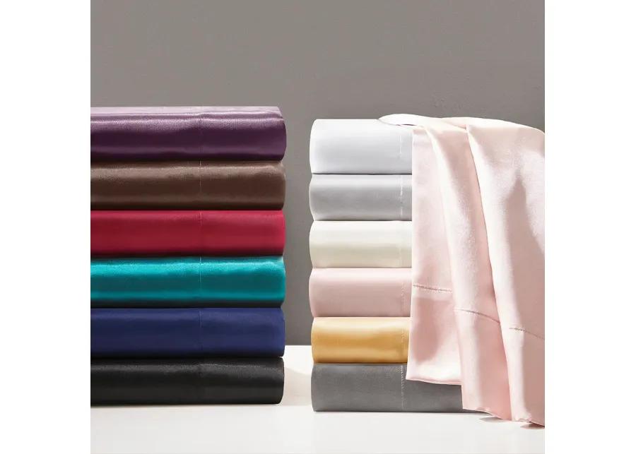 Gracie Mills Coralie 6-Piece Wrinkle-free Satin Sheet Set