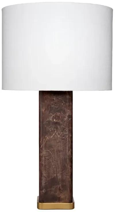 Preston Table Lamp, Burl Wood