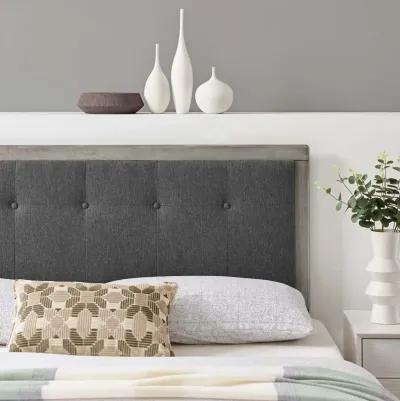 Modway - Draper Tufted King Fabric and Wood Headboard