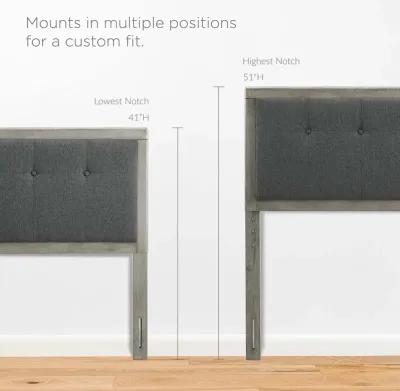 Modway - Draper Tufted King Fabric and Wood Headboard