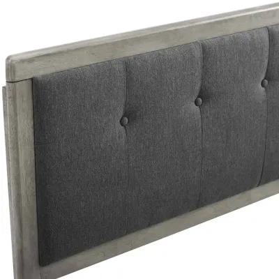 Modway - Draper Tufted King Fabric and Wood Headboard