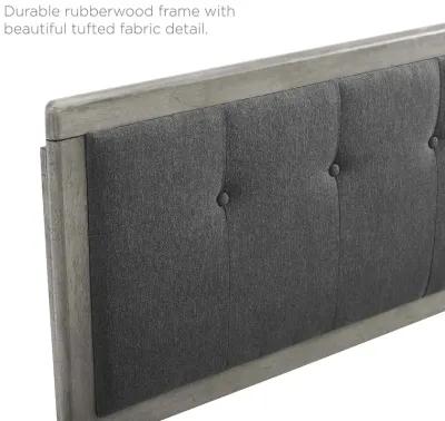 Modway - Draper Tufted King Fabric and Wood Headboard