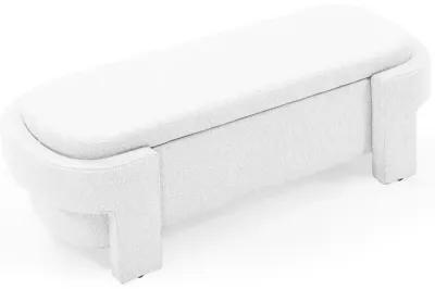 Linen Fabric Upholstered Bench With Large Storage Space For The Living Room, Entryway And Bed