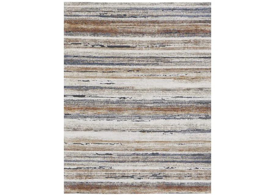 Gilmore 39MQF 2' x 3' Ivory/Orange/Gray Rug