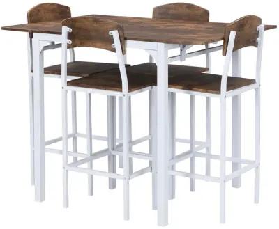 Merax 5-piece Counter Height Dining Table Set