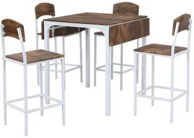 Merax 5-piece Counter Height Dining Table Set