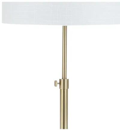 June Adjustable Metal/Marble LED Floor Lamp