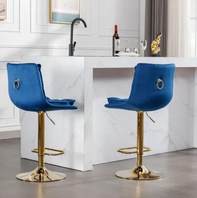 Chrome Swivel Bar Stools Set