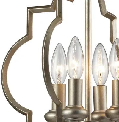 Chandette 14'' Wide 4-Light Silver Chandelier