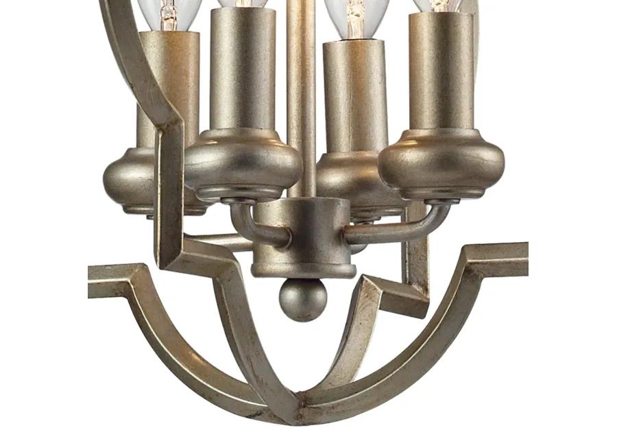 Chandette 14'' Wide 4-Light Silver Chandelier