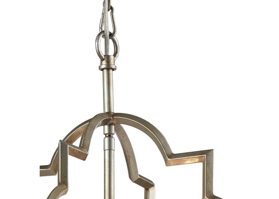 Chandette 14'' Wide 4-Light Silver Chandelier