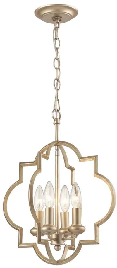 Chandette 14'' Wide 4-Light Silver Chandelier