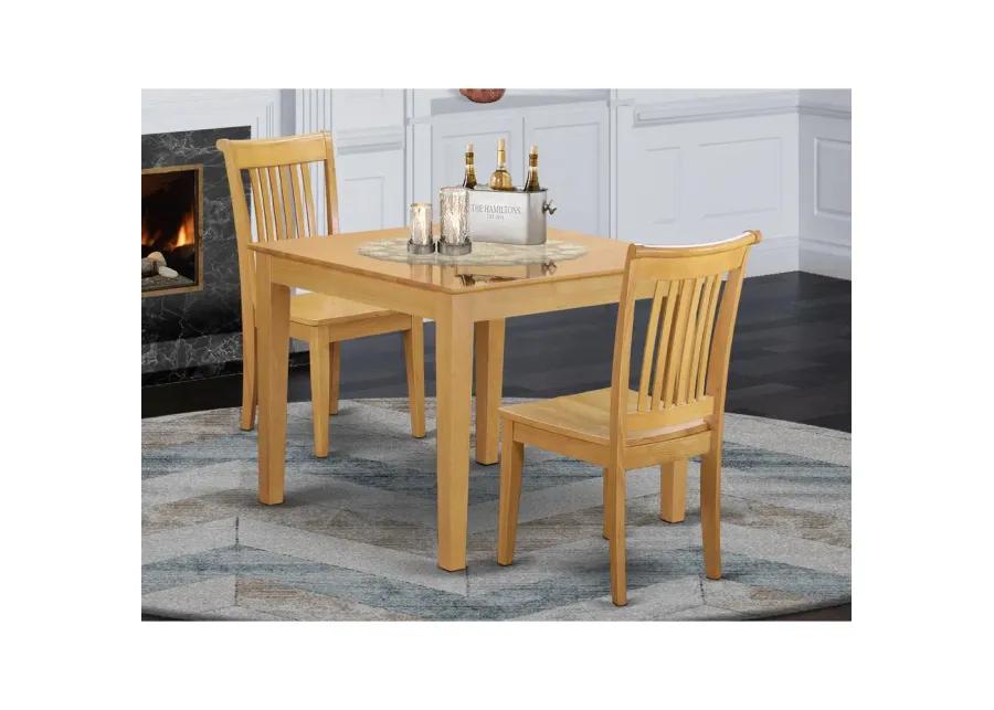 Dining Room Set Oak, OXPO3-OAK-W