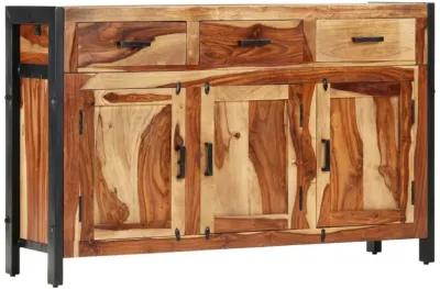 vidaXL Sideboard 47.2"x13.8"x29.5" Solid Sheesham Wood