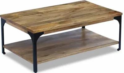 vidaXL Coffee Table Mango Wood 39.4"x23.6"x15"