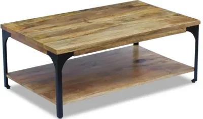 vidaXL Coffee Table Mango Wood 39.4"x23.6"x15"