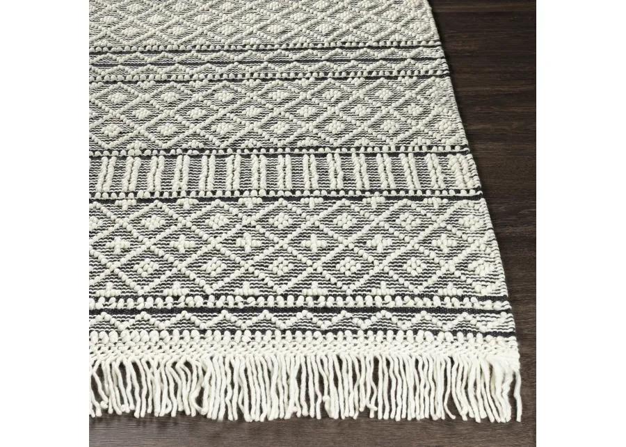 Farmhouse Tassels FTS-2300 3' x 5' Black Rug