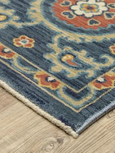 Francesca 5'3" x 7'6" Blue Rug