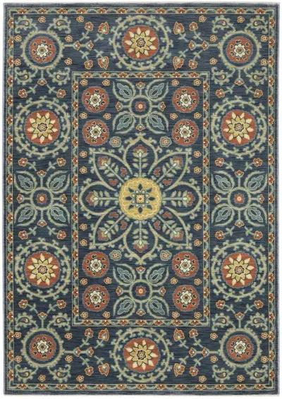 Francesca 5'3" x 7'6" Blue Rug