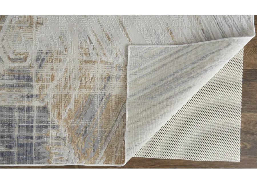 Laina 39G6F Tan/Ivory/Gray 3' x 12' Rug