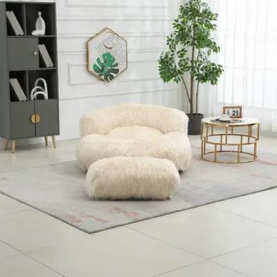 Faux Fur Bean Bag Chair: Durable Comfort for Adults & Kids