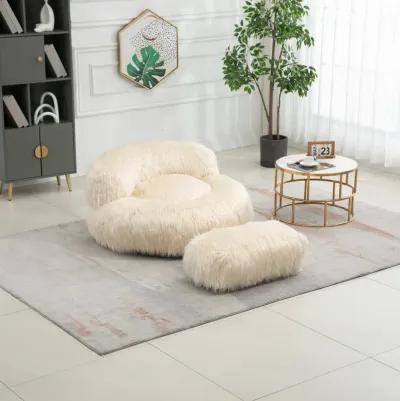 Faux Fur Bean Bag Chair: Durable Comfort for Adults & Kids