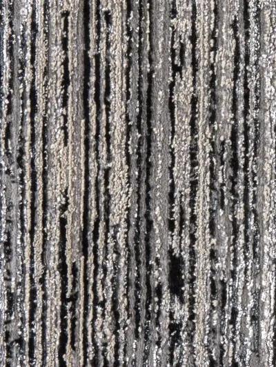 Micah 3337F 3'11" x 6' Black/Gray Rug