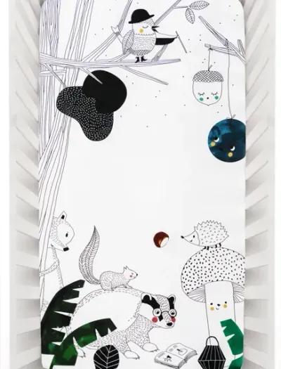 Woodland Dreams 100% Cotton Fitted Crib Sheet