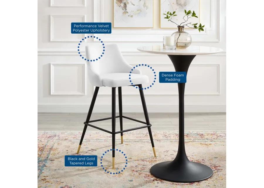 Adorn Performance Velvet Bar Stool