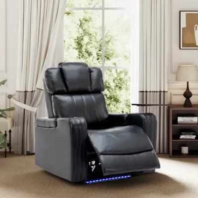 Home Theater Recliner with Speaker, LED Lights, USB Ports