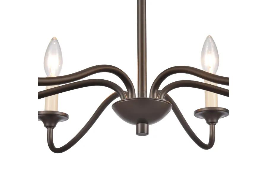 Quinn 30'' Wide 6-Light Bronze Chandelier