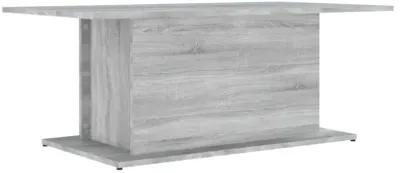 vidaXL Coffee Table Gray Sonoma 40.2"x21.9"x15.7" Chipboard