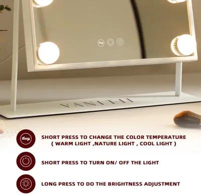 12''  � 16'' in Hollywood  Vanity Makeup Mirror With Lights 12 LED Bulbs