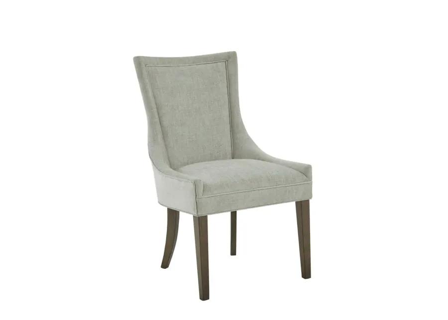 Gracie Mills Julienne Set of 2 Solid Wood High-Backed Dining Chairs