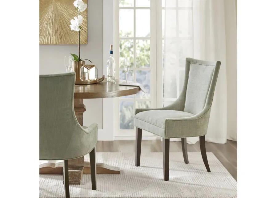 Gracie Mills Julienne Set of 2 Solid Wood High-Backed Dining Chairs