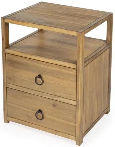 Contemporary Natural Wood Nightstand, Belen Kox