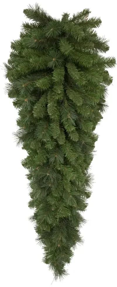 48" Beaver Pine Artificial Christmas Teardrop Swag  Unlit